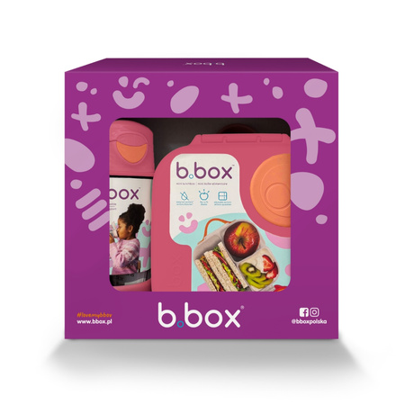 b.box 62412 Zestaw b.box Sportowa butelka Tritanowa 450 ml + Mini Lunchbox