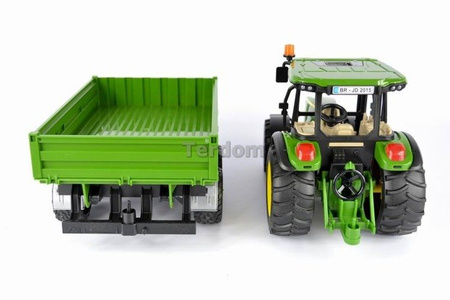 Bruder 02108 traktor John Deere 5115M z przyczepą