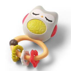 Babyono 1588 Grzechotka z dźwiękiem i gryzakiem dla niemowląt