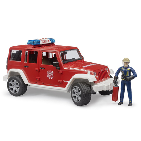 Bruder 02528 Jeep Wrangler straż pożarna+Figurka