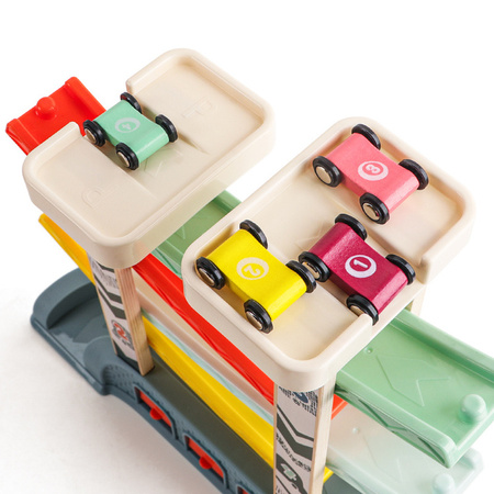 Topbright 121092 Tor samochodowy Zjeżdżalnia z superszybkimi autami -18 mies.+