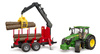 Bruder 03154 Traktor John Deere z przyczepą leśną