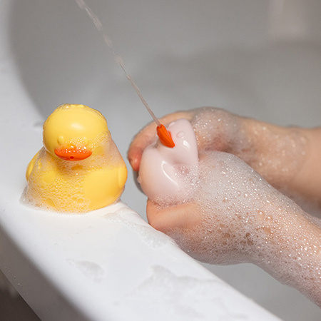 Babyono 1568 Kaczuszki silikonowe do kąpieli 3szt łatwe czyszczenieszczeniu