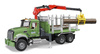 Bruder 02824 MACK z dźwigiem przyczepą i pniami
