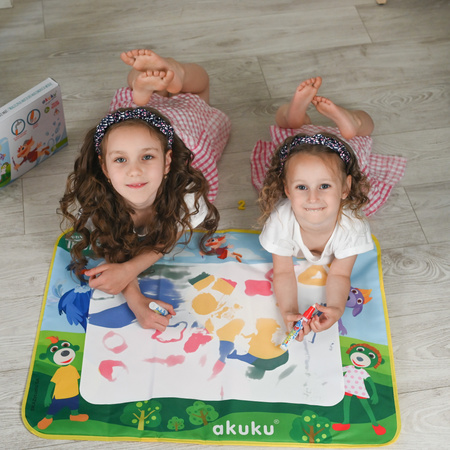 AKUKU A0638 Magiczna Mata Wodna TREFLIKOWA AKUKU + Pisaki i Szablony