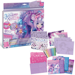 Nebulous Stars 11371 Szkicownik kredki naklejki L – Konie Firiaz & Daliaz