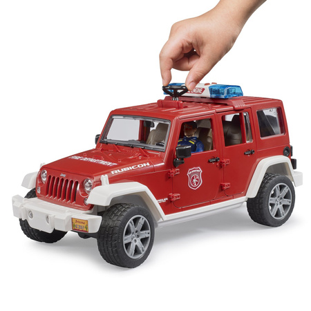 Bruder 02528 Jeep Wrangler straż pożarna+Figurka