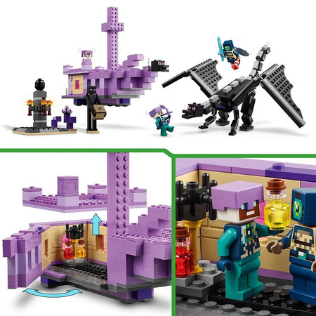 LEGO Minecraft 21264 Smok Kresu i statek Kresu zestaw 657 el 8+
