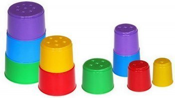 Polesie 35967 PIRAMIDKA KUBECZKI DO KĄPIELI 10szt