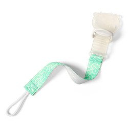 BabyOno 712 turkus Tasiemka do smoczka z klipsem