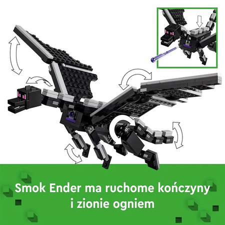 LEGO Minecraft 21264 Smok Kresu i statek Kresu zestaw 657 el 8+