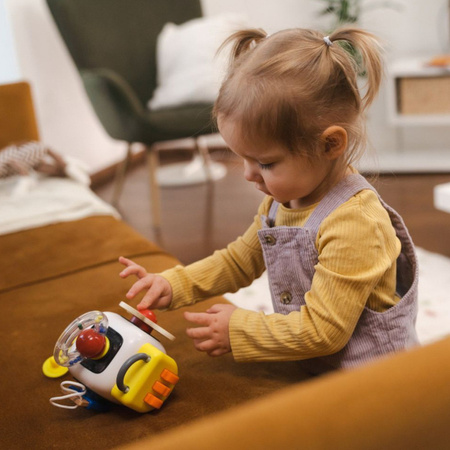 Topbright 121062 Tablica manipulacyjna z kostką 12m+ 15 elementów edukacyjnych