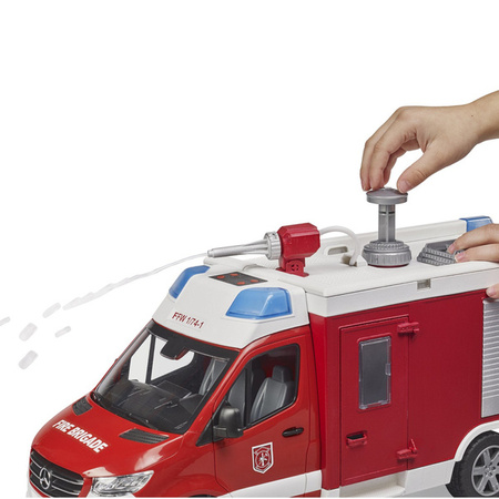 Bruder 02680 MB Sprinter straż pożarna z armatką