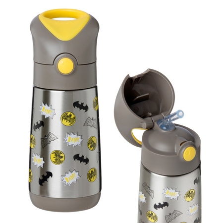 b.box 00914 Batman by b.box – Bidon termiczny ze słomką 350 ml