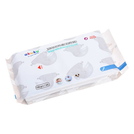 AKUKU A0002 pachnące woreczki na pieluszki 100szt