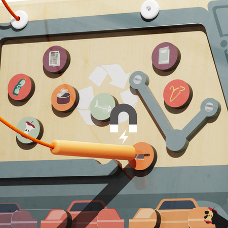 Topbright 121118 Układanka magnetyczna Segregowanie śmieci – 36 mies.+