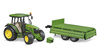 Bruder 02108 traktor John Deere 5115M z przyczepą