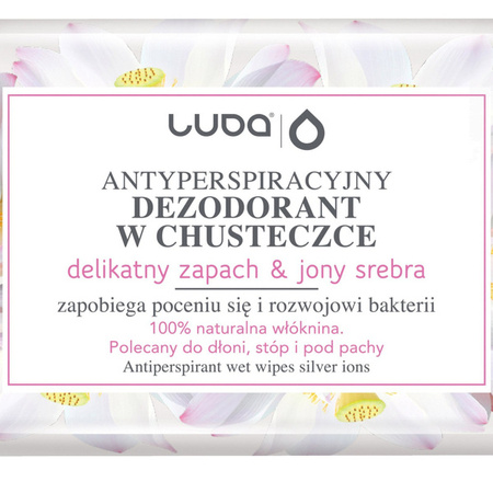 67424 Luba Antyperspiracyjne Chusteczki z Jonami Srebra