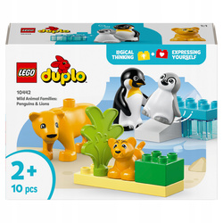 Lego Duplo 10442 Rodziny dzikich zwierząt: pingwiny i lwy