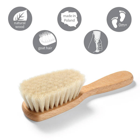 Babyono 799 Szczotka z naturalnego włosia 