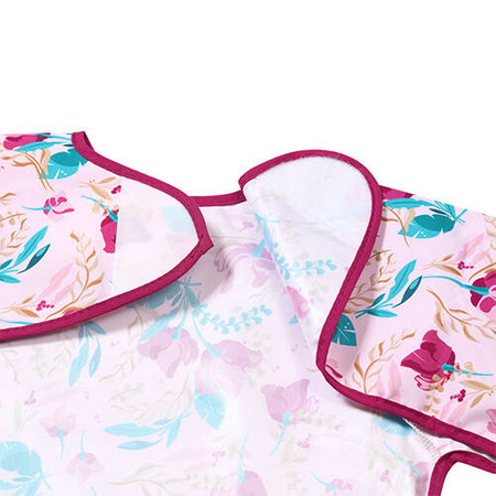 Babyono 1477/01 Śliniak z długim rękawem FLORAL