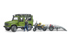 Bruder 02589 Land Rover laweta z motocyklem Ducati
