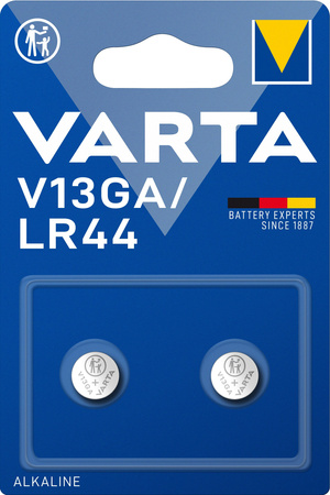 Baterie alkaliczne VARTA LR44 / AG13 – zestaw 2 sztuki