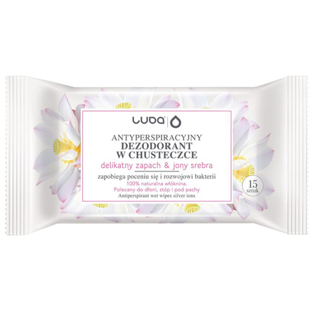 67424 Luba Antyperspiracyjne Chusteczki z Jonami Srebra