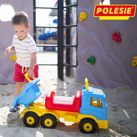 Polesie 6614 Jeździk Pchacz Ciężarówka Wywrotka Wader 1+ Szerokie Koła