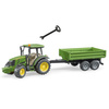 Bruder 02108 traktor John Deere 5115M z przyczepą