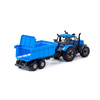 Polesie 91277 Traktor Progress Inercyjny z Przyczepą Niebieski 3+