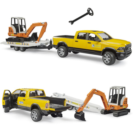 Bruder 02546 RAM Rental Service z Minikoparką