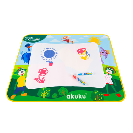 AKUKU A0638 Magiczna Mata Wodna TREFLIKOWA AKUKU + Pisaki i Szablony