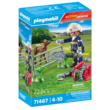Playmobil 71467 Straż Pożarna - ratowanie zwirząt
