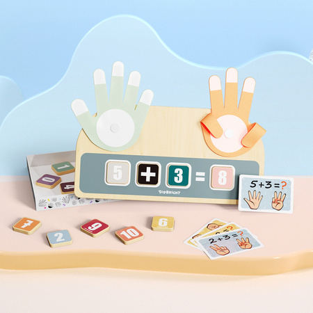 Topbright 121121 Nauka liczenia na palcach 36m+ Zestaw edukacyjny z dłońmi