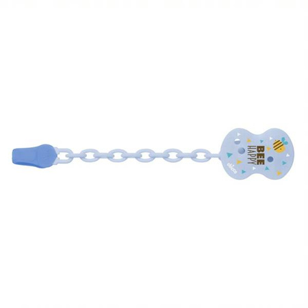 CHICCO 29621 blue łańcuszek z klipsem do smoczka