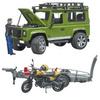 Bruder 02589 Land Rover laweta z motocyklem Ducati