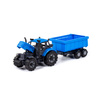Polesie 91277 Traktor Progress Inercyjny z Przyczepą Niebieski 3+