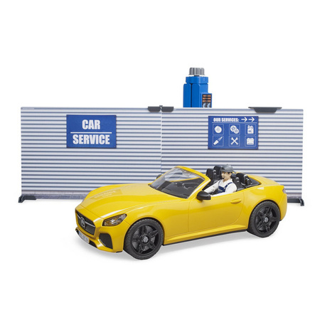 BRUDER 62110 Warsztat samochodowy z mechanikiem