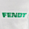 FENDT 134cm BIAŁA Koszulka haftowane logo bawełna