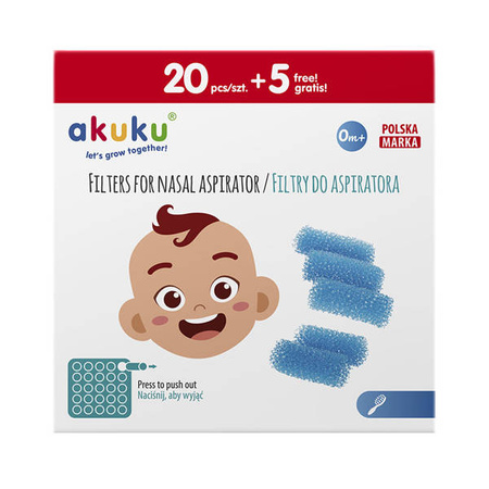 Akuku A0037 filtry do aspiratora Akuku 25szt 