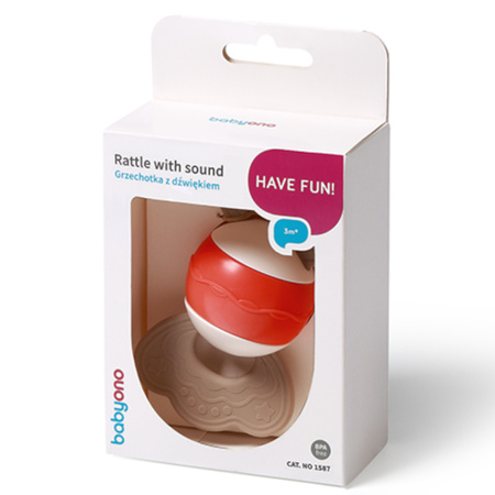 Babyono 1587 Grzechotka z gryzakiem – stymuluje rozwój dziecka