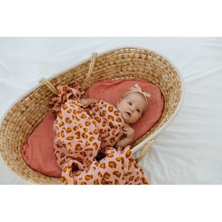 Tommy Lise 701322 Coral Leopard Set Pieluszka muślinowa bawełna 2szt