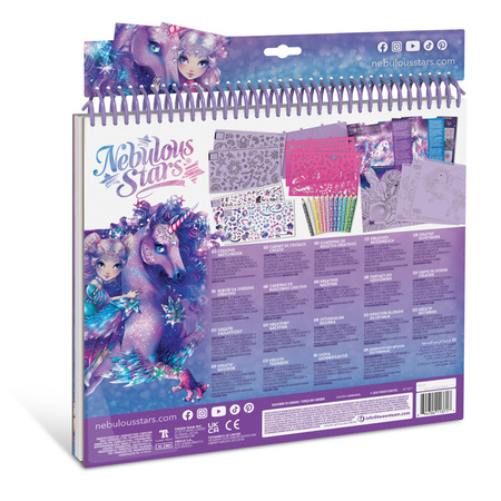 Nebulous Stars 11371 Szkicownik kredki naklejki L – Konie Firiaz & Daliaz