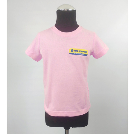 New Holland 110cm różowa Koszulka haftowane logo bawełna