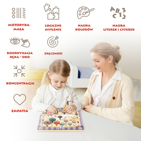 Topbright 121146 Magnetyczny labirynt Jednorożec 36m+ Nauka liczb i kolorów