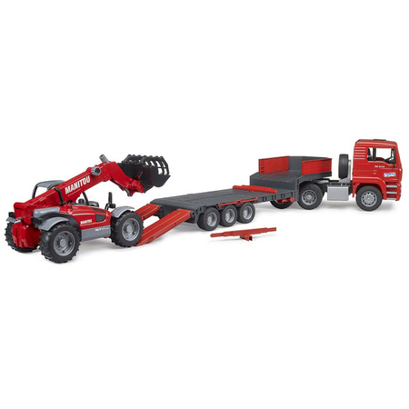 Bruder 02774 Man Laweta z ładowarką MANITOU