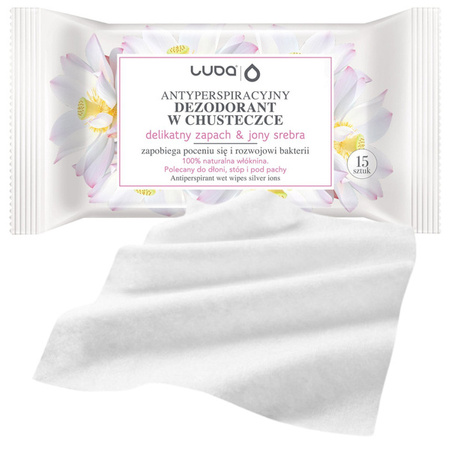 67424 Luba Antyperspiracyjne Chusteczki z Jonami Srebra