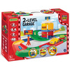 Wader 53010 Garaż 2-Poziomowy Play Tracks Garage z 96 Naklejkami i Pojazdem