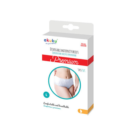 Akuku A0551 majtki jednorazowe, poporodowe L 5szt